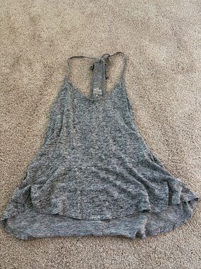 Hollister Women's Gray Racerback Tank Top
